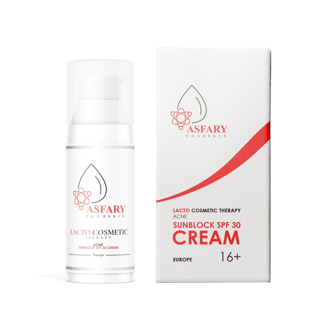 Asfary LACTO COSMETIC THERAPY ACNE Sunblock SPF 30 CREAM SPF 30 КРЕМ ДЛЯ ПРОБЛЕМНОЙ КОЖИ